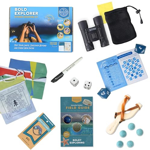 Bold Explorer Outdoor Adventure Kit – Quality Exploration Gear & Activities – Ideal for Kids' Nature Fun & Creativity
