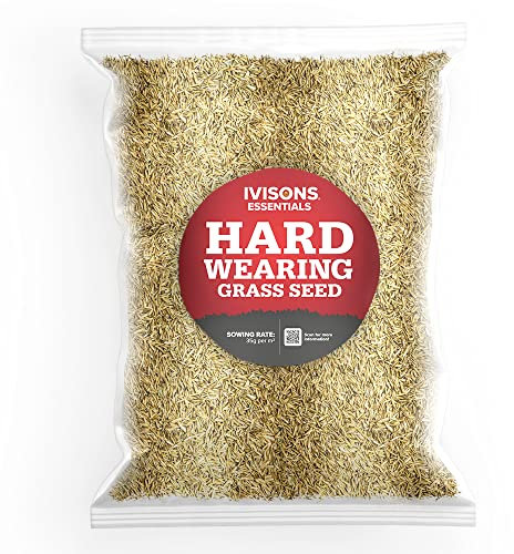 Grassias Premium Hard Wearing Grass Seed – 2KG Premium Quality Lawn Seed for Overseeding & New Lawns – Pet Friendly - Perfect Grass Seeds for UK Lawns - Defra Approved Lawn Seeds