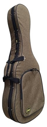 cibeles Estuche Guitarra Clásica Flamenca Foam con Nueva Forma (Verde Bronce)