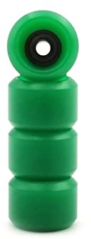 SPITBOARDS Roues Pro pour Fingerboard avec de Vrais Roulements à Billes, Qualité Polyuréthane CNC Professionnelle, Forme de Roues de Rue, (Vert)