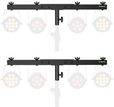 NiuNyuNeu DJ Lighting Bar Extension Cross Bar Mount per treppiede Speaker Stand, Set di 2