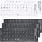 5 Pegatinas para Teclado alemán, para Teclado estándar, Pegatinas de Repuesto alemanas con Letras Blancas para Teclado de portátil, Teclado, 3 Negros y 2 Blancos