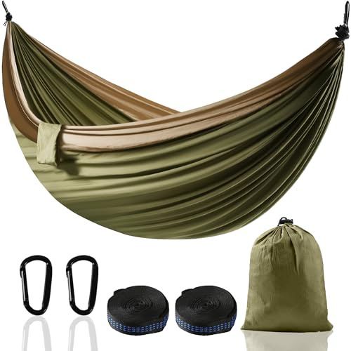 Hängematte XXL für 2 Personen 300 x 200 cm, Faltbar, Ultralight & Tragbar
