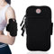 Running Arm Band Phone Holder, Adjustable Strap, Durable Scuba Fabric 11 x 17.5 cm, Running Phone Armband for Most Types of Phones (Up to 6.5 Inches), Running Accessories for Jogging, Gym(Black)