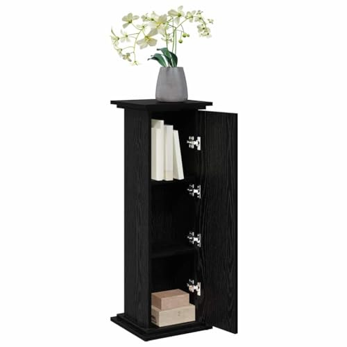 vidaXL Displayställ Svart Ek 31 x 30 x 90 cm Konstruerat trä