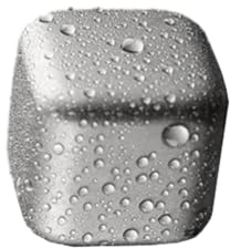 KieTeiiK Cubes De Refroidissement en Métal Pierres Glace Réutilisables pour Boissons pour Cocktails Vin Et Spiritueux Cubes Refroidissement Portables en Titane 3 Pièces