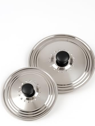 Juego de 2 tapas para cacerola universal Ø22-24-26 / Ø28-30-32 cm – Tapas para ollas y sartenes – Tapa cacerola – tapa sarten – tapaderas para sartenes – tapas sartenes - tapa sarten 28 cm