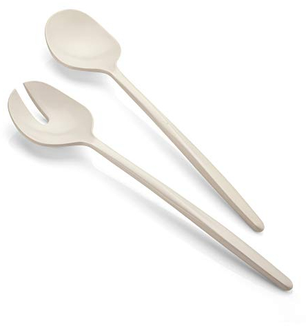 Guzzini Tierra Posate Insalata, Pio&Tito Toso, 28 cm, Bianco