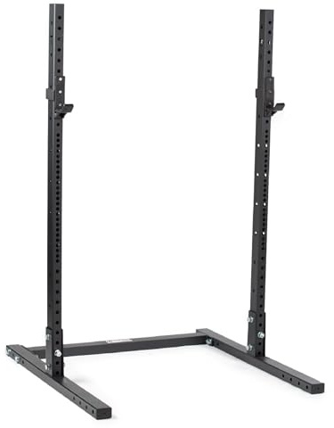 Titan Fitness T-3 Series 73.5 Squat Stand, 1,000 LB Capacity, Short Squat Rack for Home Gym, Space Saving Power Rack with Westside Hole Spacing, J-Hooks