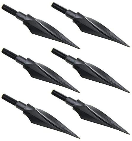 Namvo 6pcs Broadheads Pfeilspitzen Carbon Stahl Metall Jagd Ziel traditionelle Bogenschießen 148 Getreide Schießen Sport Compound Recurve Outdoor-Bogen
