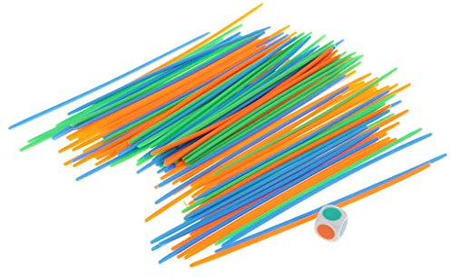 Milageto 100Stk. Mikado Spielentwicklungsspielzeug für Familienfeiern, Camping Und Junggesellinnenabschied