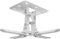 XINLEI Supporto da parete a soffitto universale per proiettore con rotazione di 360°, rotazione di 40° e inclinazione di 30°, morsetto regolabile per impieghi gravosi, capacità 13,6 kg, bianco PR14W