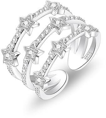 ALEXCRAFT Anelli Donna Regolabili Mignolo Pollice Piede | ALEXCRAFT Anelli Regolabili Argento Fedine Sottili per Tutte le Dita Piede Regalo Donna Festa