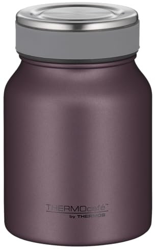 THERMOcafé by THERMOS TC FOOD JAR burgundy mat 0,50l, 9h heiß 14h kalt, Thermobehälter für Essen, doppelwandiger Lunchpot aus Edelstahl, auslaufsicher, spülmaschinenfest, für Büro und unterwegs