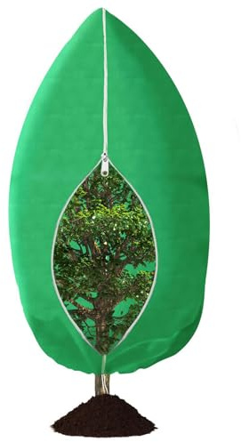 Penlimly Cubiertas Antiescarcha Para Plantas Exteriores | Funda Protectora De Tela Anticongelante - Cubierta con Cremallera y Cordón para Protección contra el Frío y Heladas para Macetas,