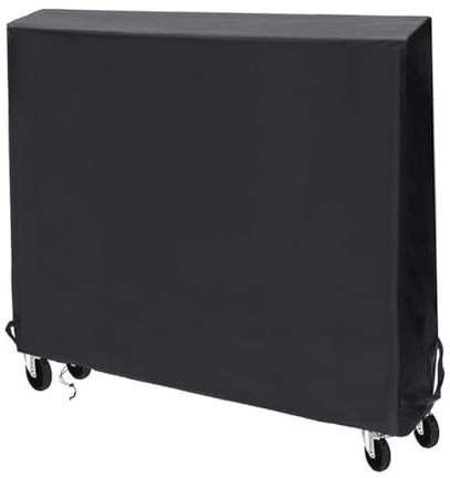 Vilgftyiet Bordtennisbordsskydd för vikning för PINGPongbord – 165 x 185 x 71 cm, vattentätt och dammtätt 210D polyesterskydd