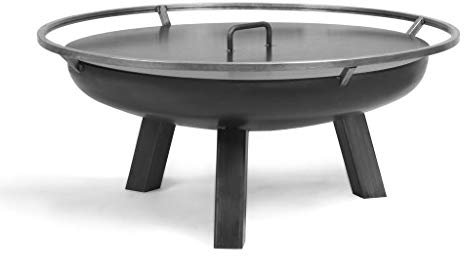 Feuerschale Ø80cm mit Loch, incl. Deckel, 41cm Höhe