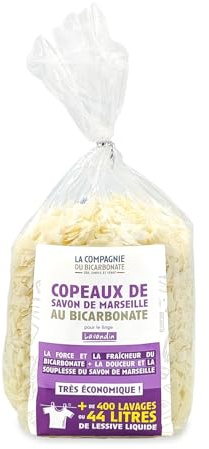 Copeaux de Savon de Marseille Avec Bicarbonate de Soude 1kg - COMPAGNIE DU BICARBONATE