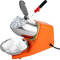 Broyeur à Glace électrique à Double Couteau,300W,220V-240V Machine à Glace pilée,Commerciale de Machine à Smoothie, pour Restaurants, Bars,fêtes（Orange）