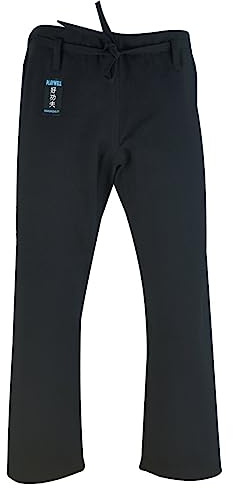Playwell Martial Arts Karate Heavy Weight Canvas 14oz Gi Kata Traditional Tie Waist Pants - Black (6/190cm)