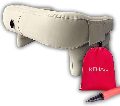 KEHAla Inflatable Reading Pillow – Crochet Lap Cushion for Gaming & Support