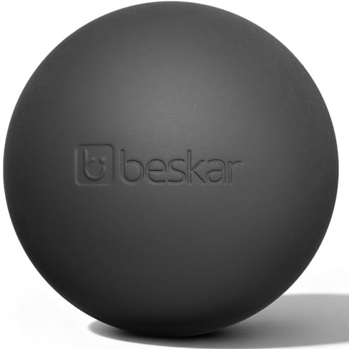 Massage Lacrosse Balls for Myofascial Release, Trigger Point Therapy and Yoga Therapy, Foot Massage Ball to Relieve Plantar Fasciitis Black