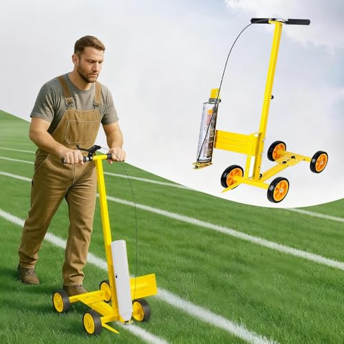 Striping Line Marking Machine Efficient Striping Line Marking Machine, Grass Atheltic Field Striping Spray Paint Trolley, Industrial Wheel Line Painter Marking Tool