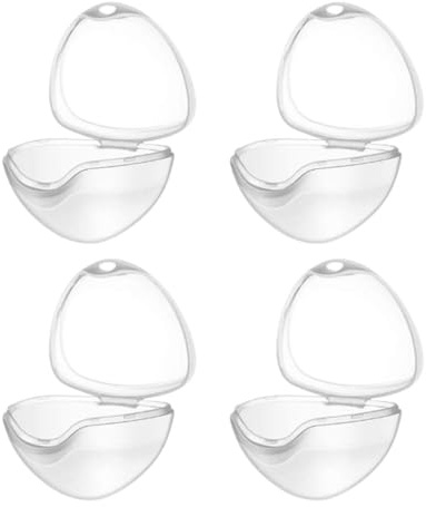 Zambuph 4pcs porta succhietto per neonato scatola per ciuccio per bambini resistente all'usura custodia per succhietti portati dall'uomo scudo antipolvere