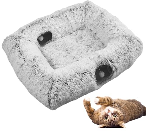 Lit Tunnel pour Chat Panier Rectangulaire 4-en-1 pour Animal