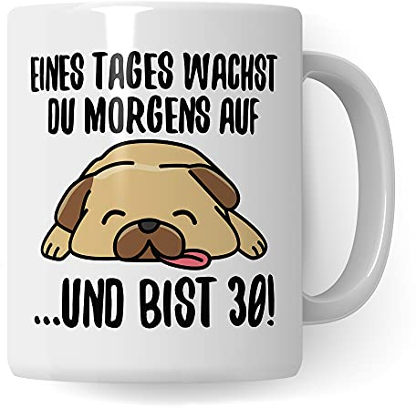 30. Geburtstag Tasse | Geschenk 30 Geburtstag Frau & Mann | Becher mit lustigem Spruch und Hunde Motiv | Kaffeebecher 1993 Jahrgang Geschenkidee | Kaffeetasse Geburtstagsgeschenk 2023