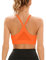 Sport-BH für Damen, Y-Cross-Back, gepolsterter Träger-Sport-BH, mittelstarker Halt, Workout-Yoga-BH mit abnehmbaren Körbchen