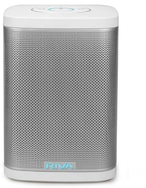 RIVA Upgraded Concert Wi-Fi Bluetooth Smart Hi-Fi Speaker with Alexa Built-in, 6 Drivers, 50W, Multiroom Music System, Voice Control, Support Airplay 2, Spotify, Tidal and More Streaming (White)