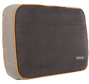 Vango Deep Sleep Memory Foam Pillow for Camping, Travel with Fast Flow Valve - Fully Supported, Soft Comfortable Fabric, Grey
