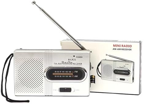 Poste De Radio Portable, AM/FM Radio A Pile Survie, Mini Transistor Radios Vintage Retro, Petite Radios Portable A Piles pour Catastrophe Maison Secours Voyage Randonnée Extérieur Outdoor Camping