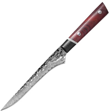 MITSUMOTO SAKARI Cuchillo Japonés para Deshuesar, 14,6 cm Cuchillo Flexible