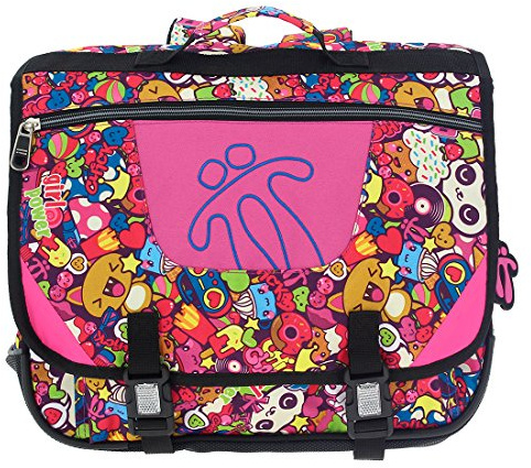 TOTTO - Mochila Escolar, Modelo Tijeras, Cartera Escolar, Capacidad 15 litros, 3 Compartimentos, Espaldar Ergonómico con Flujo de Aire, Correas en S para Mayor Comodidad, Estampado Multicolor