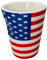 Taza de porcelana para expreso diseño bandera Estados Unidos