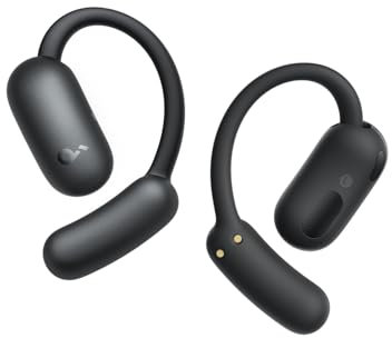 Soundcore AeroFit 2 de Anker, Auriculares Open-Ear, Ganchos de Oreja Ajustables, Ajuste, Graves Intensos, Audio Inalámbrico Hi-Res, Reproducción 42 H, Bluetooth 5.4, Carga Inalámbrica, IP55