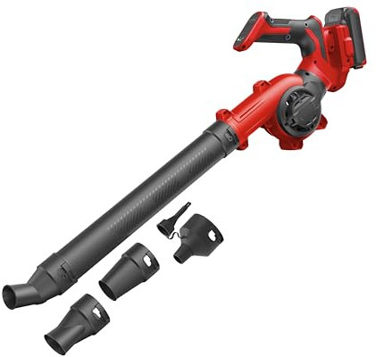 Grafner 5in1 Akku Laubbläser 20V, inkl. Akku und Ladegerät, 4 Aufsätze, Verlängerungsrohr, 250 km/h, drehbarer Griff, leicht und vielseitig, Akku-Gebläse Mini Laubbläser kabellos