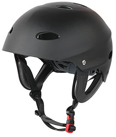 Sonew Casque de Sports Nautiques en Résine ABS, Résistance aux Chocs, Résistance à l'usure, Protection de Tête de sécurité Multisports pour Kayak, Escalade, Rivière à la Dérive,
