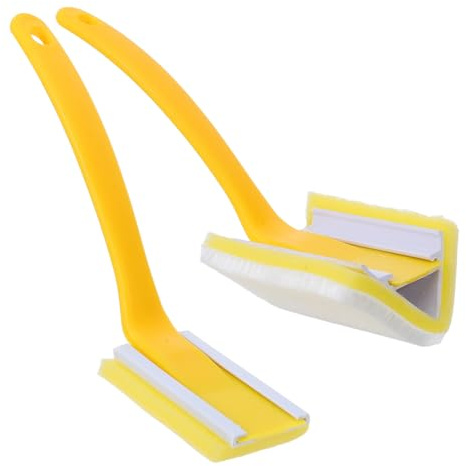 Ciieeo Pennelli Angolari per Pittura Manico Triangolare, Set da 2 Pezzi, Pennelli per Bordi e Angoli delle Pareti, Strumenti per Rifiniture Interne, Precisione e Controllo Ergonomico