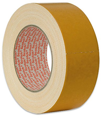 3M dubbelhäftande tejp med tyghållare, 9525, 25 mm x 25 m, 0,28 mm, beige (9-pack)