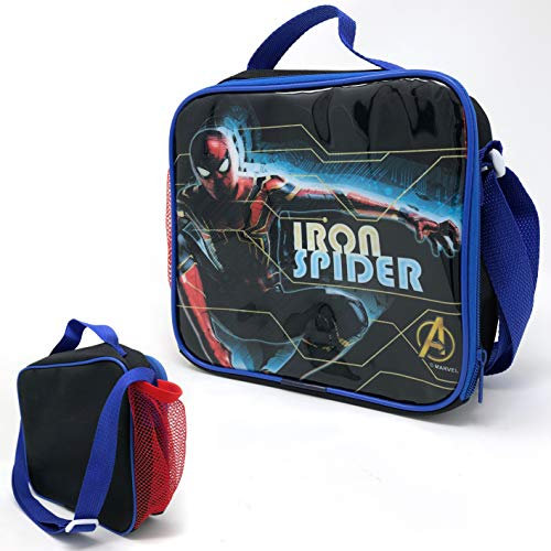 Templar Iron Spider Children's Insulated Lunch Bag with Side Pocket