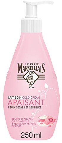 Le Petit Marseillais Cold Cream Argan-Butter, Bienenwachs, Rosenblütenöl, 250 ml, 1 Stück