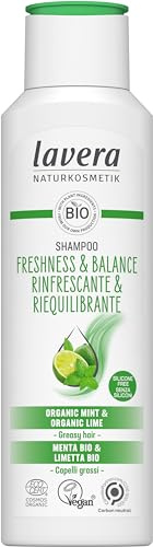 lavera Shampoo Freshness & Balance - Without Silicone - Lasting Freshness & a Well-Balanced Scalp - Vegan - Natural Cosmetics - 250 ml