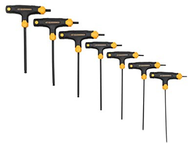 GearWrench 83515 7-teiliger, SAE Kugelkopf-Inbusschlüsselsatz mit T-Griff