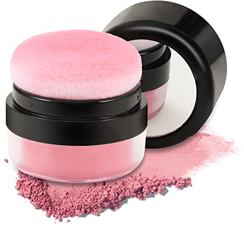 Boobeen Loose Powder Blush Air Cushion Blush, Natural Blusher für Wangen, Highly Pigmented Blush Makeup Easy to Blend Makeup Blushin, All Day Wear