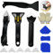 Yallafix Silicone Tool Finishing with Safety Gloves Bathroom Sealant Remover Caulking Tools Kit Scraper Profiling Smoother Applicator Removal for Baths Tiles Floor Corners etc