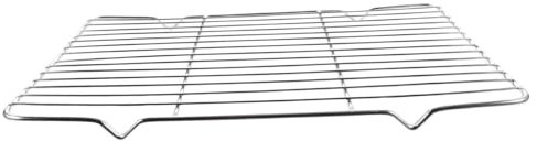 Mipcase Rejilla Para Enfriar Galletas y Hornear De Acero Inoxidable 31x20 Cm, Rejilla Multifuncional Para Escurrir y Cocinar, Apta Para Horno y Uso Doméstico, Estante Práctico De Metal Robusto