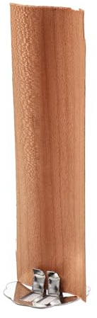 10 stoppini per candele in legno a fiamma grande con linguetta di sostegno, chip di legno fai da te per realizzare candele con base, nucleo stoppino per candele